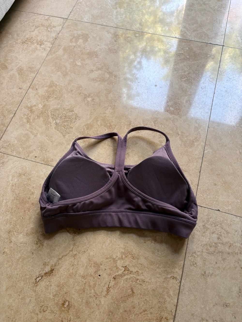 Women's Purple Racerback Bralette - Soft Support - Picture 3 of 4
